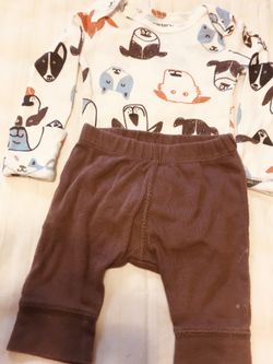 Baby 2pc Puppy Print Set