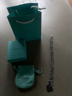 Tiffany & Co. Silver Chain Bracelet with Tag