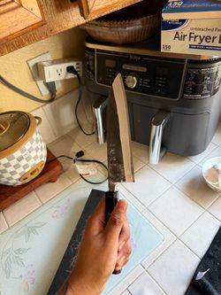 7 inch carbon steel santoku