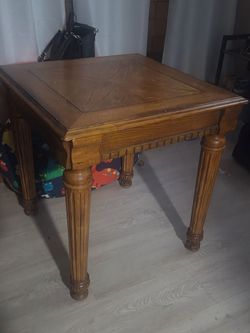 Square wooden coffee table