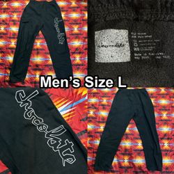 Chocolate Skateboards Black Jogger Sweatpants Men’s Size Large Elastic Waist