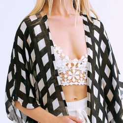  Long Kimono Swimsuit Cover Ups Chiffon Maxi Cardigan Open Front Bathing Suit Lightweight Duster Beachwear