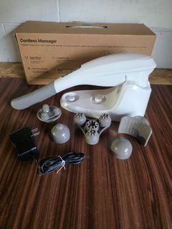 Renpho cordless deep tissue massager with accessories