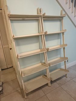 White Wash/farmhouse Shelving Units