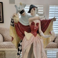 Royal Dux Art Nouveau Harlequin Figure