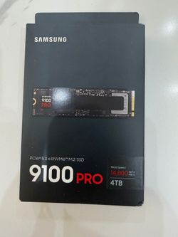 Samsung 9100 PRO 4TB PCIe 5.0 NVMe M.2 2280 SSD MZ-VAP4T0B/AM New Sealed