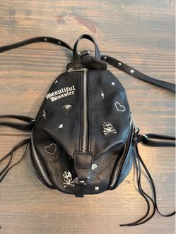 Beautiful Disaster Black Mini Backpack