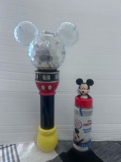 Mickey Mouse Disney Parks Film strip light up bubble wand with extra bubbles