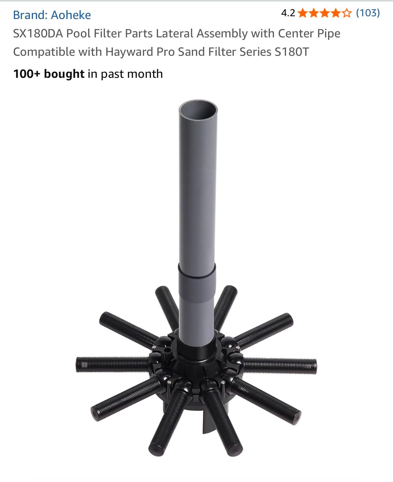 Hayward Sand Filter Lateral