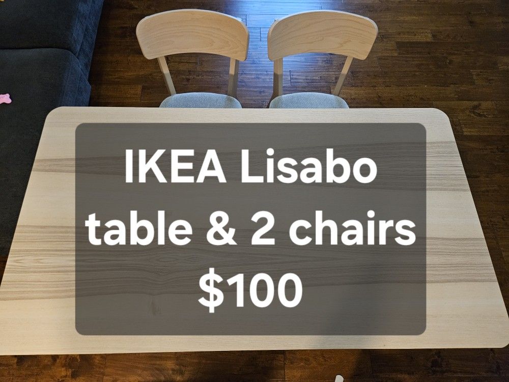 IKEA Lisabo Table&2chairs