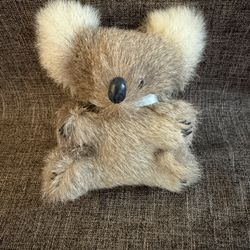 Adorable vintage koala bear plush collectable kangaroo skin made in Australia