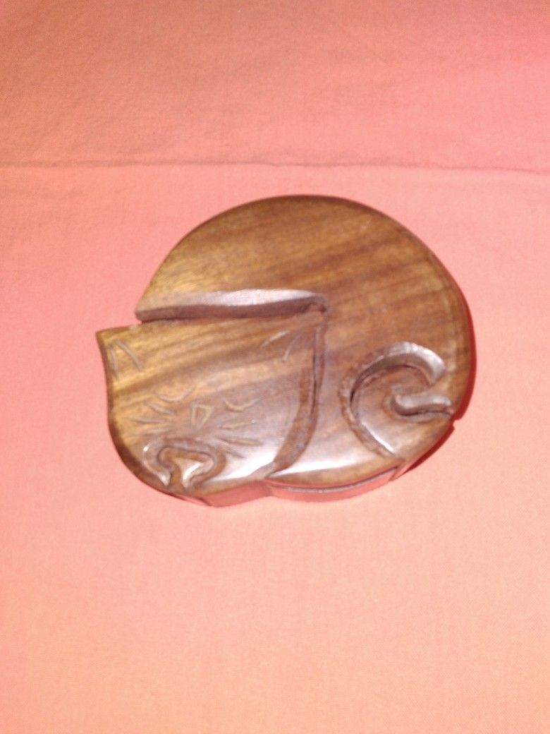 Napping Cat Puzzle Box