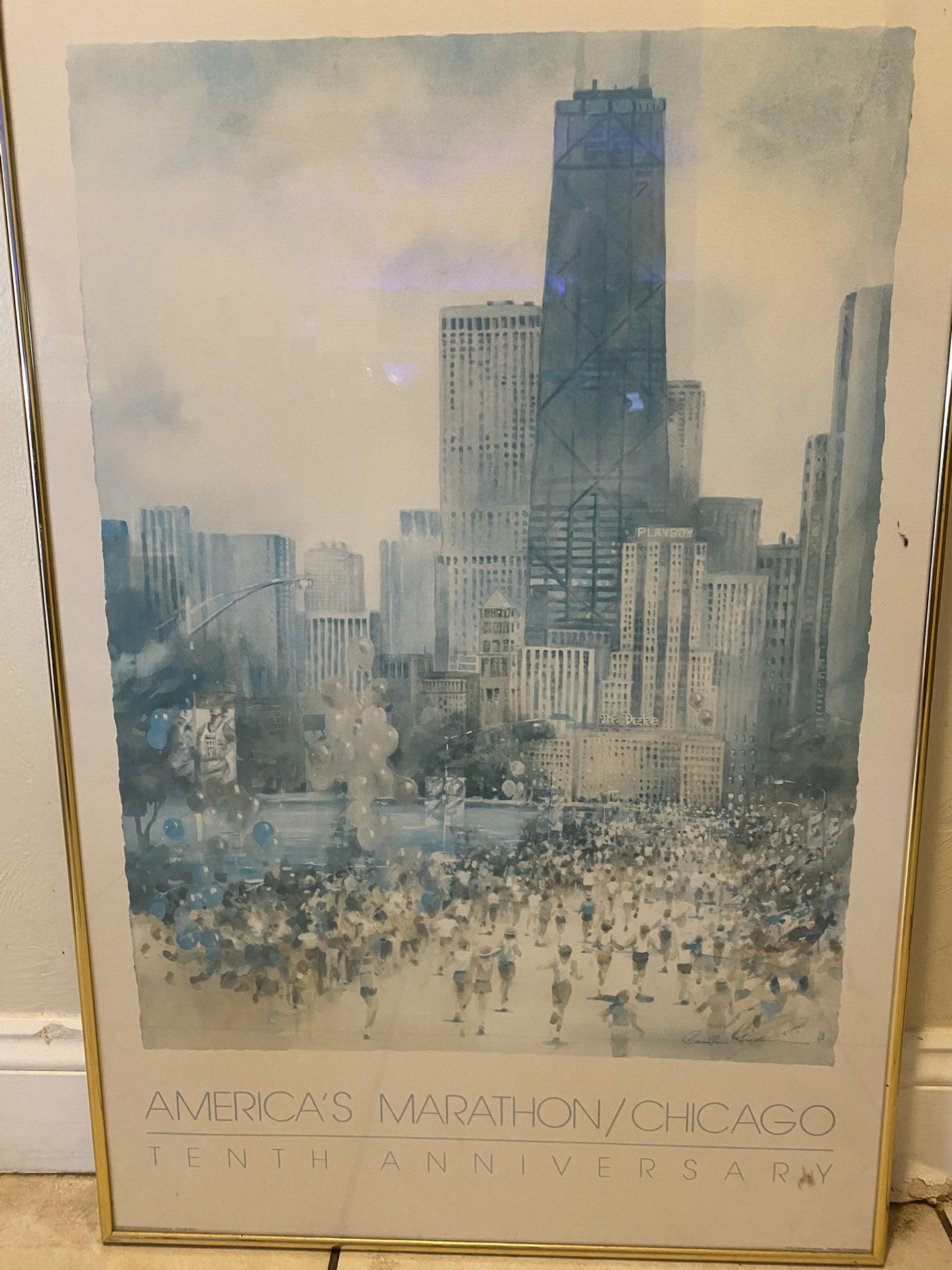 Antique New York And Chicago Marathon Pictures