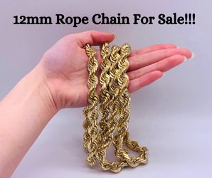 Father’s Day Specials! 14K Diamond cut rope chains 12mm 24”, 12mm 26”, 12mm 28” available!