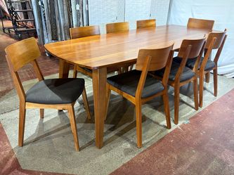 GLOBAL HOME 9Pc. Dining Set w/ Upholstered Seats