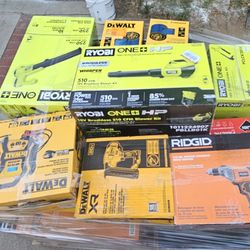 Pallet DEWALT, RYOBI, RIDGID Power Tools & Equipment