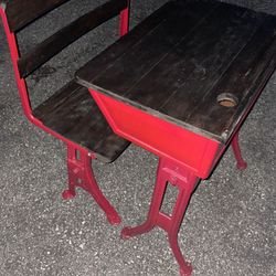 Antique School Desk