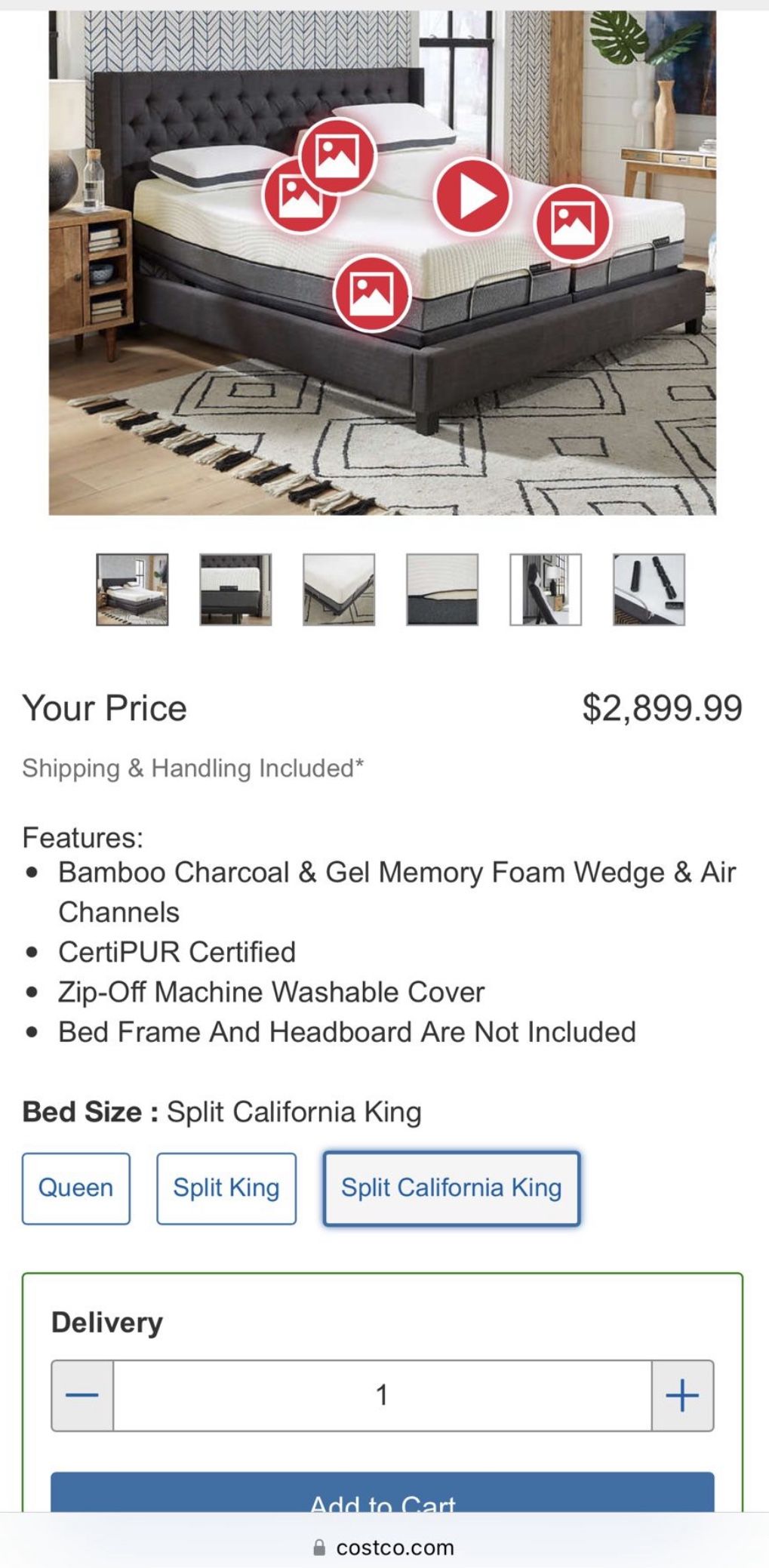 Sleep Science California King Size Bed Split Cal King Bed Movable