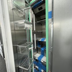 Built In 48” Thermador Panel Ready Column Set Fridge Freezer Ice Maker