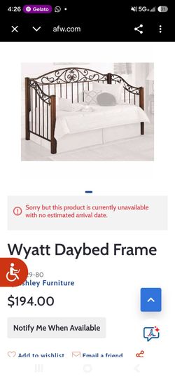 Ashley Furniture Wyatt Daybed Frame
