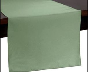 Sage Green 14" x 90" Polyester Table Runner, 10 Ct