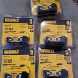 Dewalt Batterys 5.0 For All it 5 (375 Or 75 Each one 