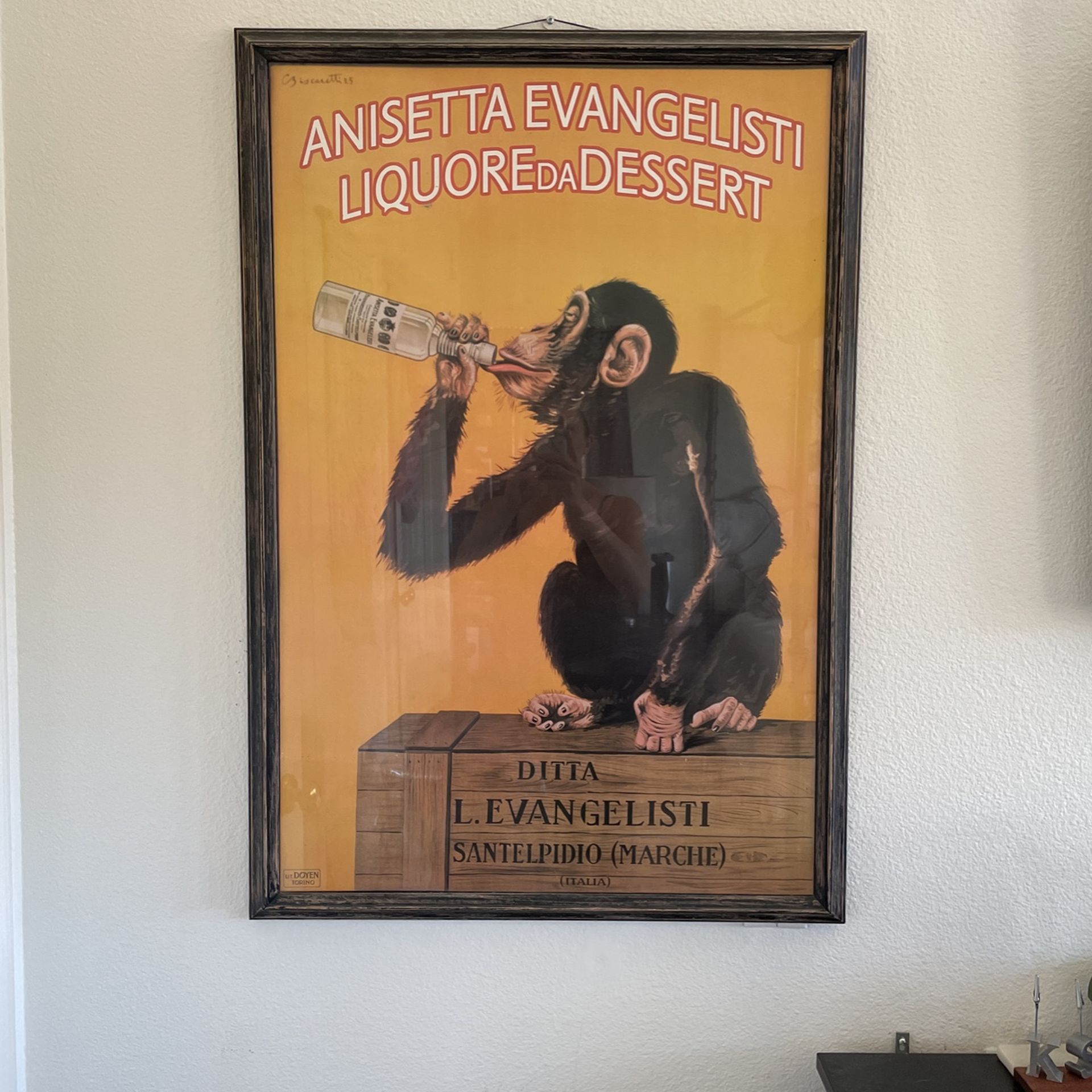 Large Anisetta Evangelisti Liquore Da Dessert -Ditta L. Evangelisti - Santelpidio (Marche) Italia
