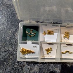 Mini Gold Tone Jewelry Pins 