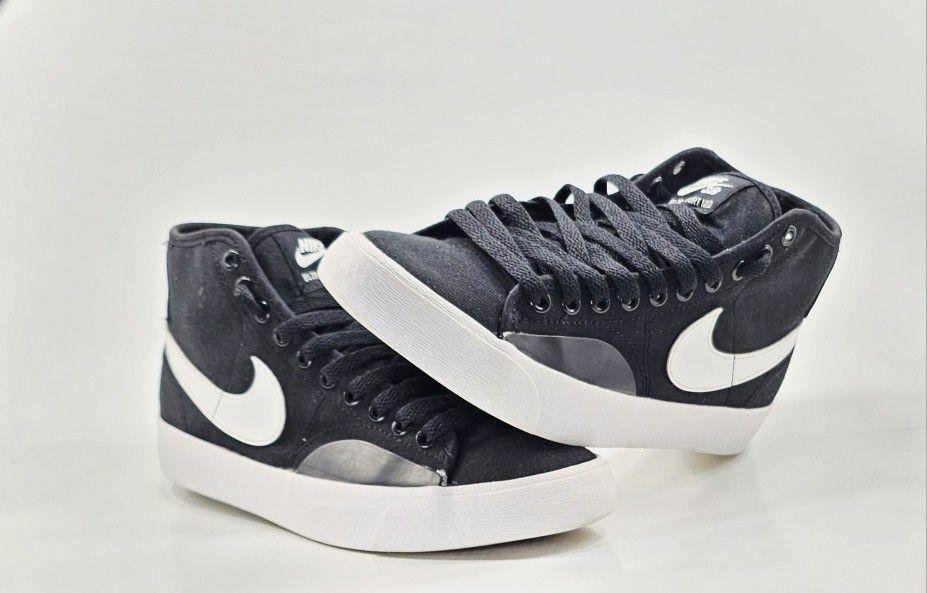 Nike Blazer Court Mid SB Size 6Y Black White DC8901-001