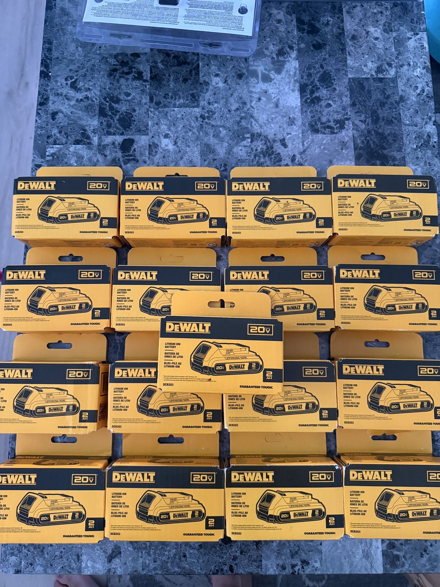 18 Dewalt 20v Battery’s