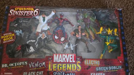 Marvel legends toybiz spider-man vs sinister six sealed