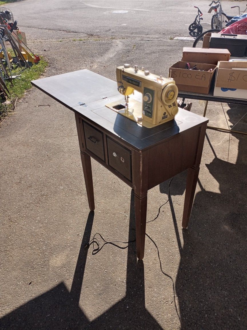 Vintage Brother SEWING machine In Cabinet HUGE PRICE DROP