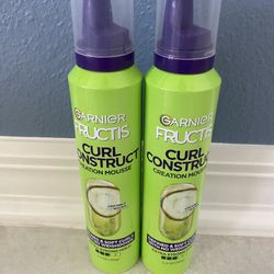 2 Brand New Garnier Fructis Curl Construct Creation Mousse 