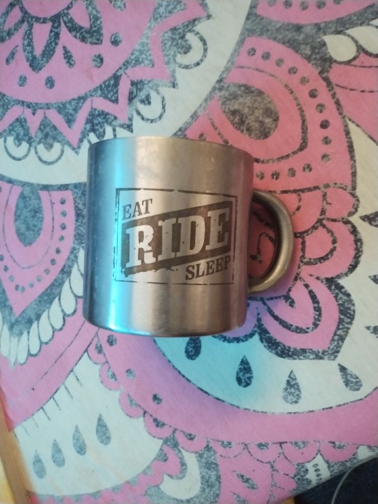 Eat Ride Sleep Marlboro Stainless Steel Cup