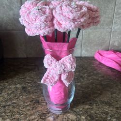 Hand Made Crocheted Roses