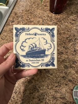 ms noordam li 1(contact info removed) tile blue coaster 
