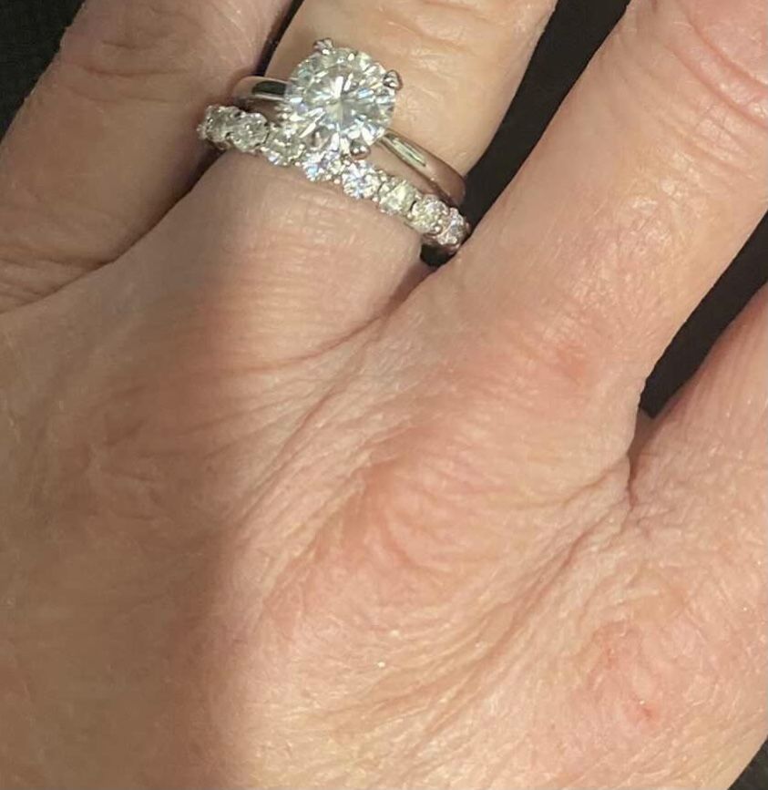 Moissiante Wedding Set