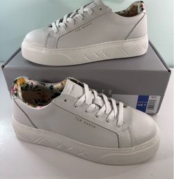 New Ted Baker Womens Sneakers Shoes Floral Cushioned Casual Rare Tropical
