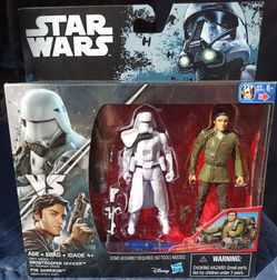 Star Wars First Order Snowtrooper Officer vs Poe Dameron