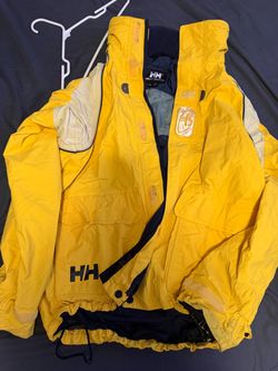 Helly Hansen Helly Tech Protection Water Proof Breathable Jacket With Hood Men’s Size Medium