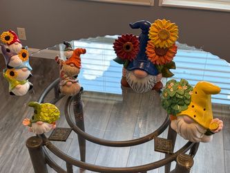 Ceramic Garden Gnome Figurines