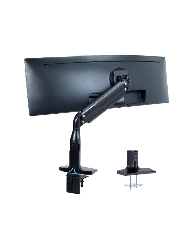 Desk Mount Ultra wide Monitor Stand Fits up to 49”Screens Articulating Arm