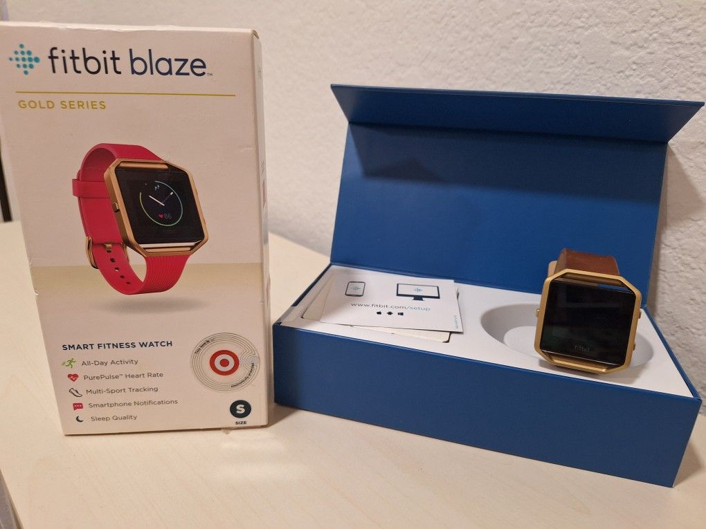 Fitbit Blaze Gold Series Smart Watch