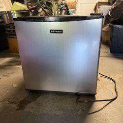 Emerson Compact Refrigerator. Ideal for storing drinks and snacks.