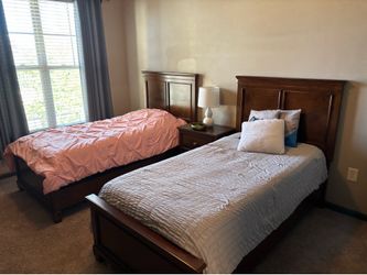 Twin beds/mattresses/ night stand