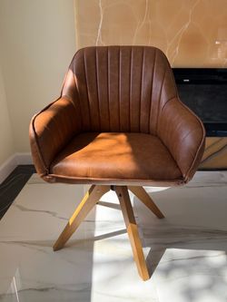 Brown dining chairs