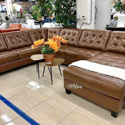 
\ASK DISCOUNT COUPON] sofa Couch Loveseat Living room set sleeper recliner daybed futon 🛎bs Auburn Leather Raf Or Laf Sectional 