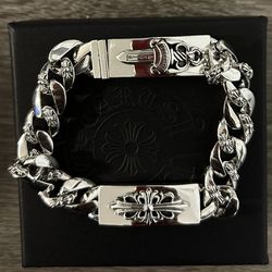 Chrome Hearts Mens Dagger Bracelet 925 