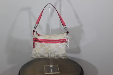 Vintage Pink Coach Shoulder Bag