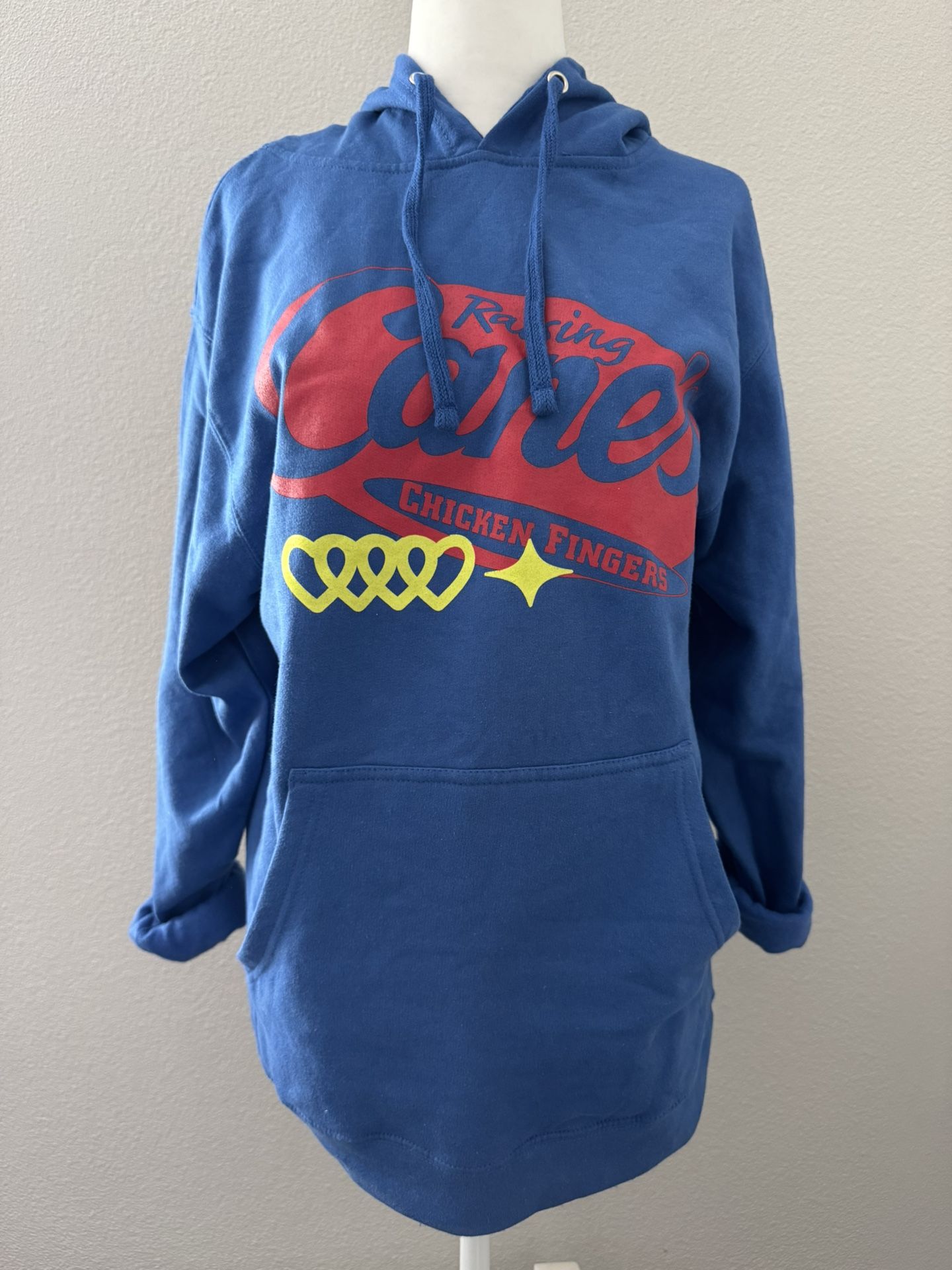 Raising Cane’s Chicken Fingers Blue Graphic Logo Hoodie